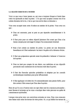 Saisir la cle infaillible de la priere