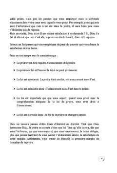 Saisir la cle infaillible de la priere