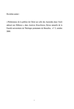 Ministère public de Jésus dans Jean (1-12)