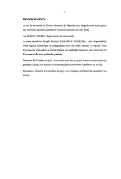 Evaluation de la qualite de l'offre des services de vaccination