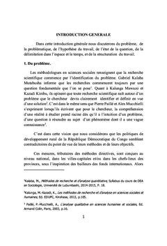 Politiques de developpement rural et paysannerie au Congo Kinshasa