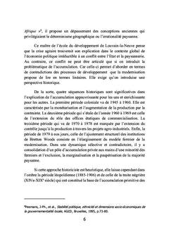 Politiques de developpement rural et paysannerie au Congo Kinshasa