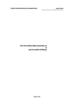 Cours d'introduction sur l'automatisation