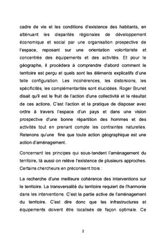Approche territoriale du développement, des pistes à explorer
