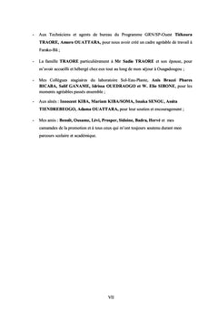 Etude des impacts agro-pédologiques des apports de fertilisants