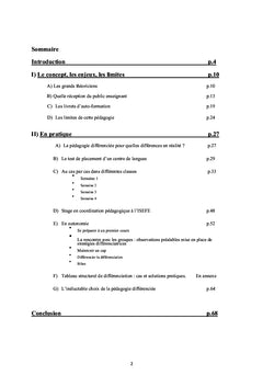 La pedagogie differenciee, entre theorie et pratique