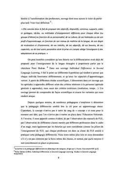 La pedagogie differenciee, entre theorie et pratique
