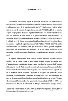 Gouvernance urbaine et resilience sociale au changement climatique
