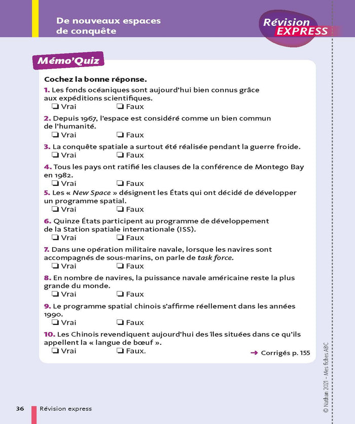 Mes fiches ABC pour le Bac HG Géopolitique et Sciences Politiques Terminale