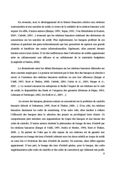 Relation bancaire et performance des entreprises