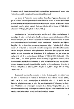 Relation bancaire et performance des entreprises
