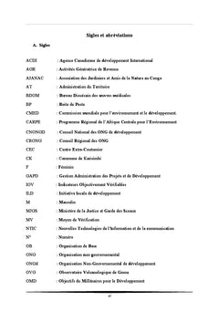 Strategies d'efficacite des initiatives locales de developpement en RDC