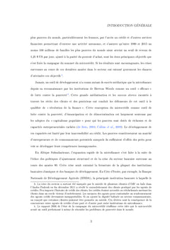 Microfinance et Capabilites: