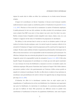 Microfinance et Capabilites: