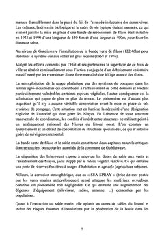 De la Gestion de l'Environnement des Niayes Dakar-Senegal en Question