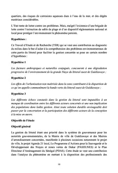 De la Gestion de l'Environnement des Niayes Dakar-Senegal en Question