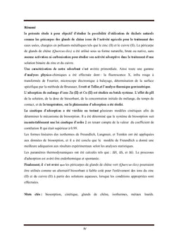 Elimination des métaux lourds par biosorption