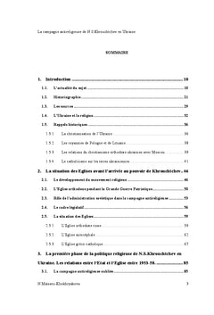 La campagne antireligieuse de N.S.Khrouchtchev en Ukraine