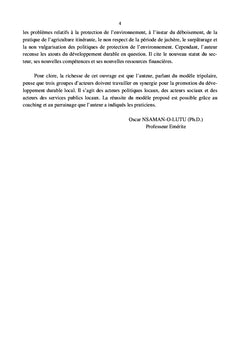 Le management public territorial pour un développement durable