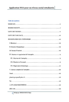 Application web pour un reseau social estudiantin