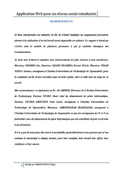 Application web pour un reseau social estudiantin