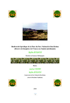 Biodiversite Specifique de la Flore du Parc National de Bou Hedma