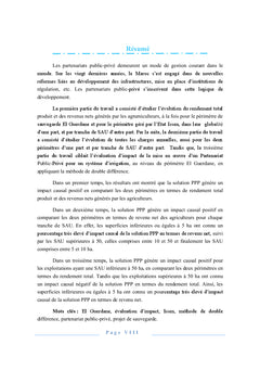 Contribution à l'évaluation d'impact d'un Partenariat Public-Privé