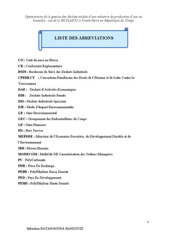Optimisation de la gestion des dechets d'une industrie