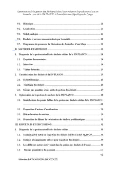 Optimisation de la gestion des dechets d'une industrie