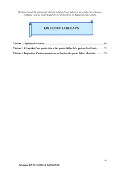Optimisation de la gestion des dechets d'une industrie