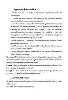 Statistiques Descriptives
