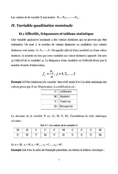 Statistiques Descriptives