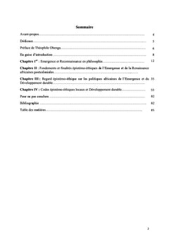 Philosophie de l'Émergence et de la Renaissance africaines