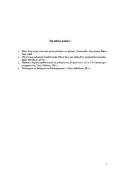 Philosophie de l'Émergence et de la Renaissance africaines