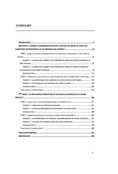 L'Internet et les règles de conflit de compétence internationale