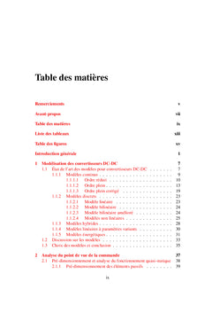 Praticité en modélisation et commande pour convertisseurs de puissance