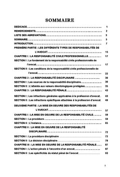 Les Responsabilités de l'Avocat