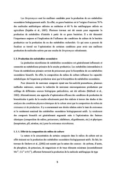 Sélection des bactéries productrices des substances bioactives