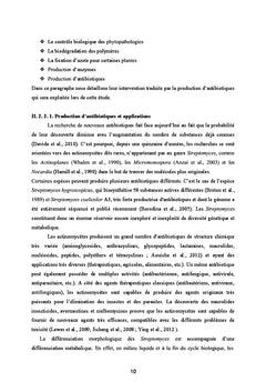 Sélection des bactéries productrices des substances bioactives