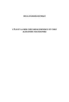 L'Île et la Mer chez Mihai Eminescu et chez Alexandru Macedonski