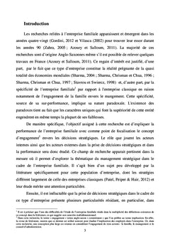 Réflexion théorique sur l'explication de la performance des Entreprises