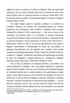 Réflexion théorique sur l'explication de la performance des Entreprises