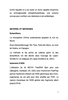 Etude Metagenomique Fonctionnelle de la Rhizosphère d'Erica Andevale
