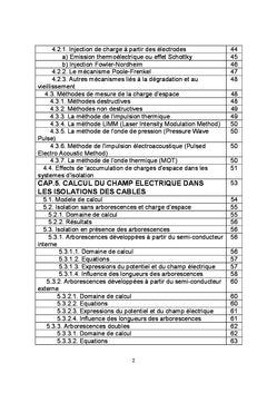 Méthodes d'estimation de l'état de vieillissement des câbles d'énergie