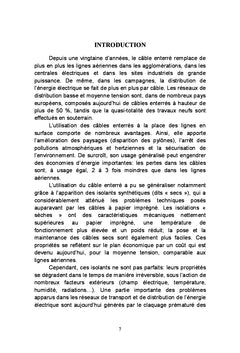 Méthodes d'estimation de l'état de vieillissement des câbles d'énergie