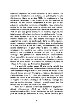 Méthodes d'estimation de l'état de vieillissement des câbles d'énergie