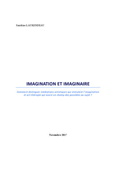 Imagination et imaginaire Mediations artistiques vs Art-therapie