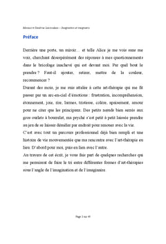 Imagination et imaginaire Mediations artistiques vs Art-therapie