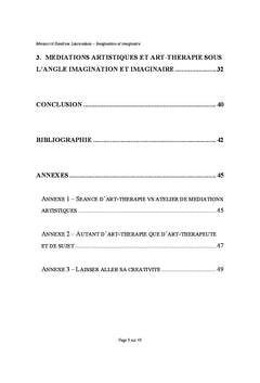 Imagination et imaginaire Mediations artistiques vs Art-therapie
