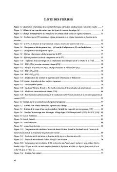 Etude de la resistance thermique de contact solide/solide : tome 1